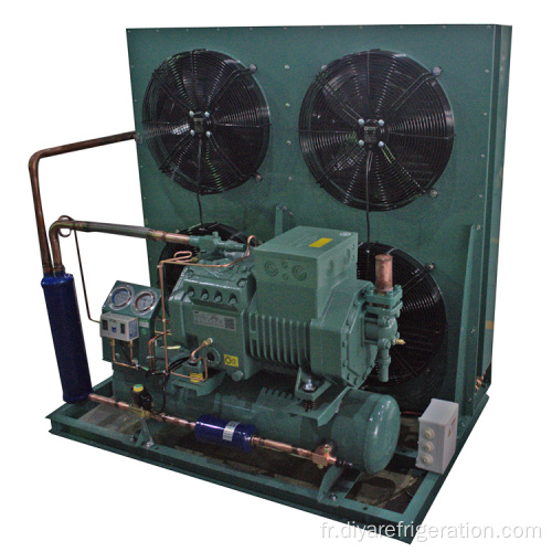 Unité de condensation à air à quatre ventilateurs semi-fermée